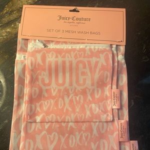 Juicy Couture Set of 3 - Mesh Wash Bags
